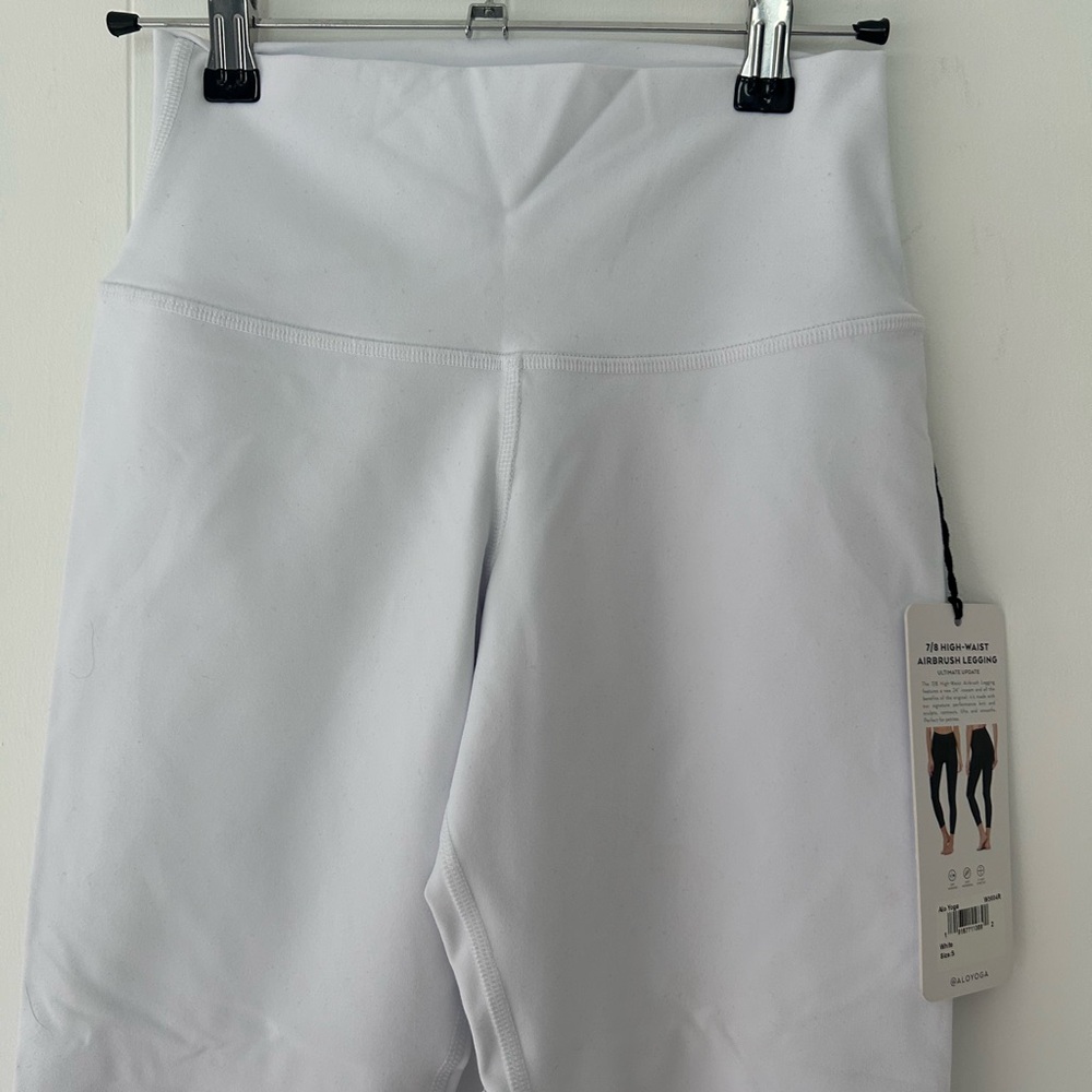 ALO White Airbrush Leggings